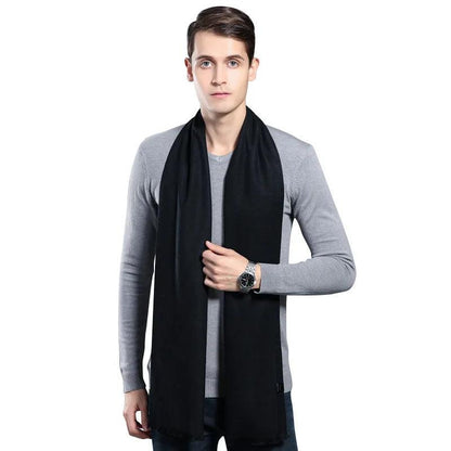 Plaid Men's Cashmere Scarf