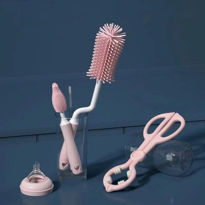 Silicone Bottle Cleaning Brush Set