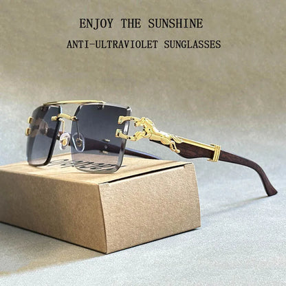 Square Rimless Sunglasses