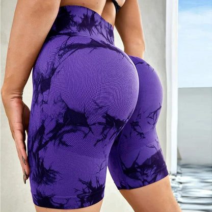 Tie Dye Seamless Yoga Shorts