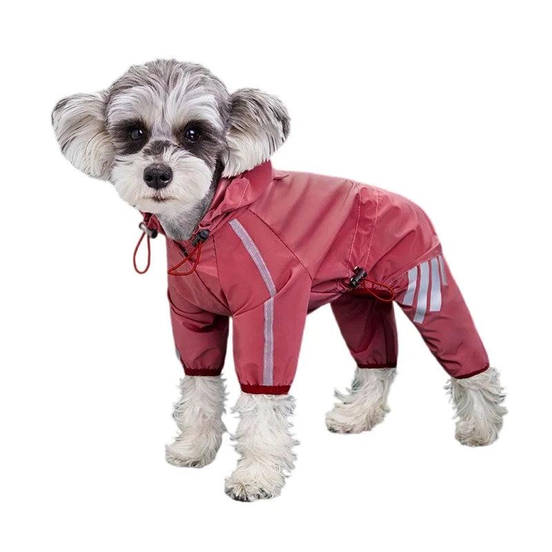 Reflective Waterproof Dog Raincoat for Small to Medium Breeds