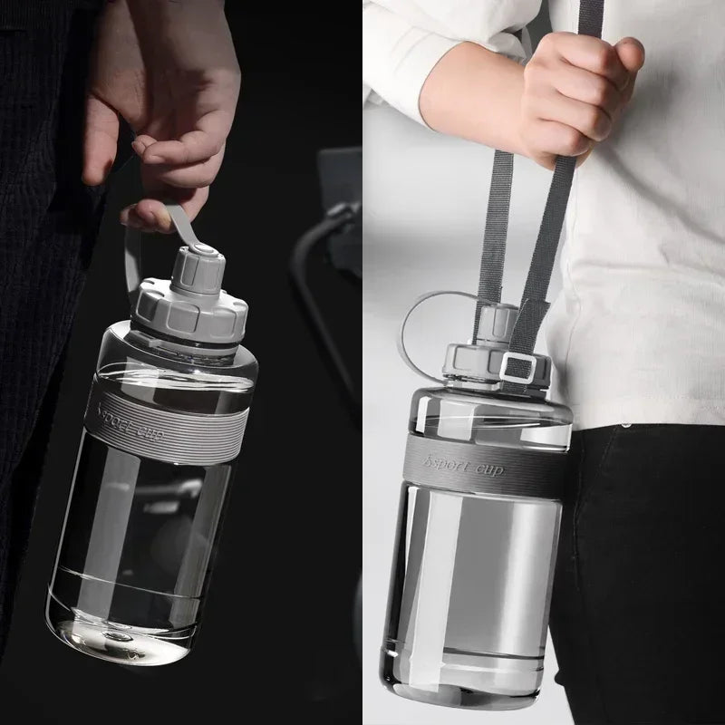 2 Liter Big Water Bottle with Straw
