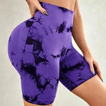 Tie Dye Seamless Yoga Shorts