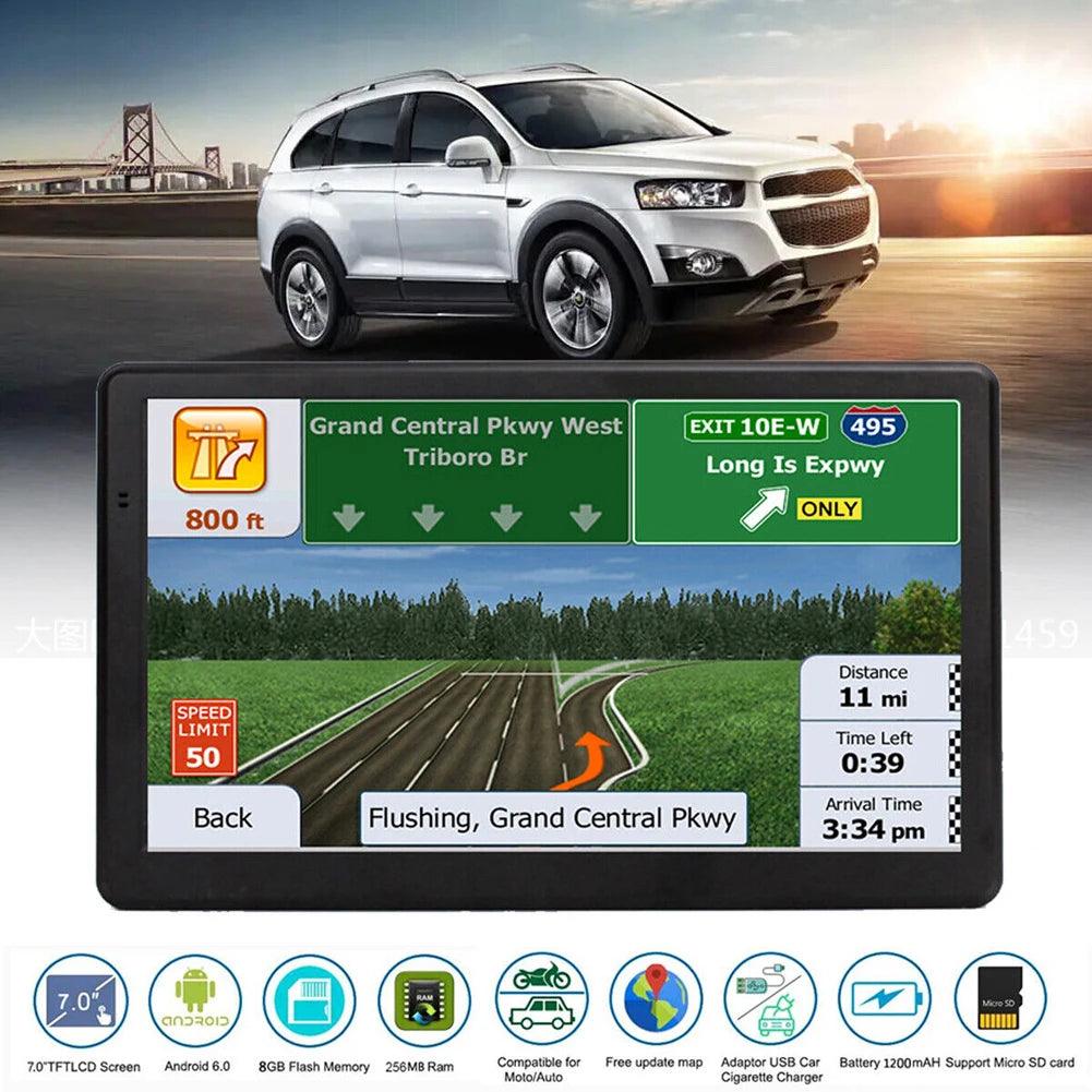 7-Inch HD Car GPS Navigator – USB, TF, Voice Reminder, Global Maps