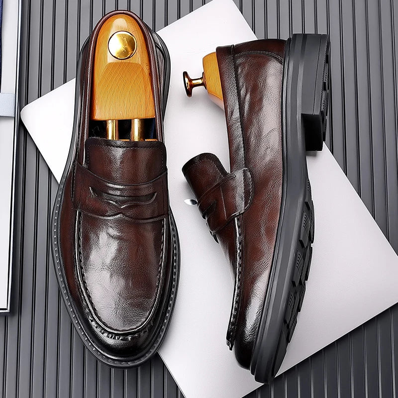 Genuine Leather Men's Moccasins