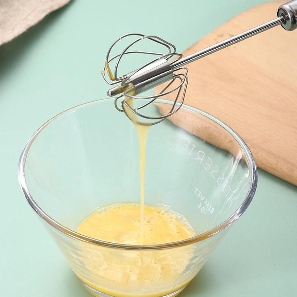 Stainless Steel Semi-Automatic Egg Beater